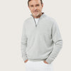 HALF ZIP SWEATER | EARL GREY