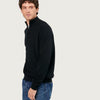 HALF ZIP SWEATER | BLACK