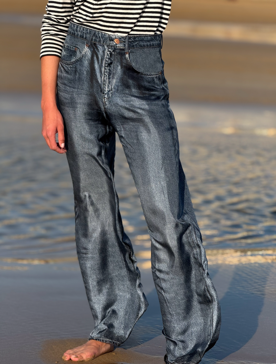 THE SILK PANT | WIDE LEG Jean