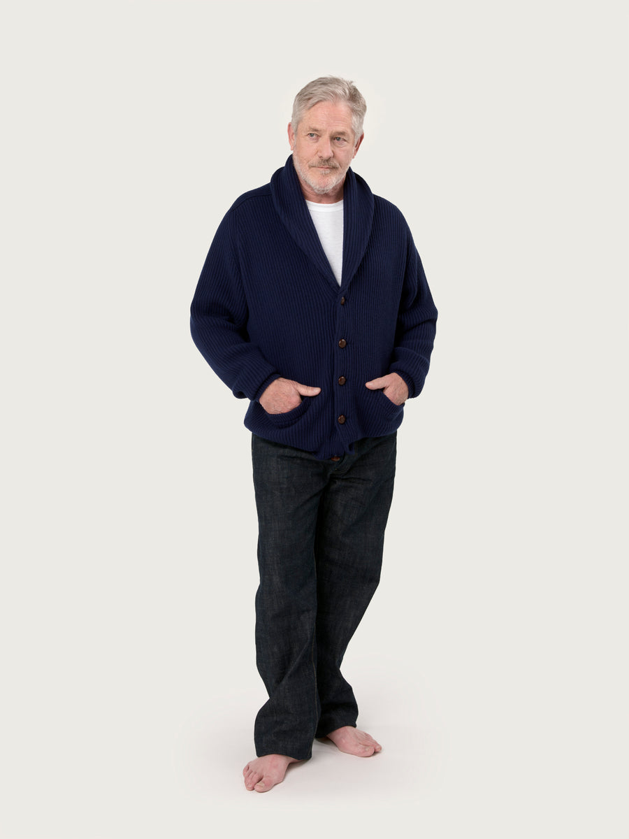 THE KENNEDY CARDIGAN | BRITISH BLUE