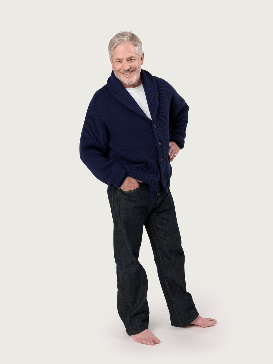 THE KENNEDY CARDIGAN | BRITISH BLUE