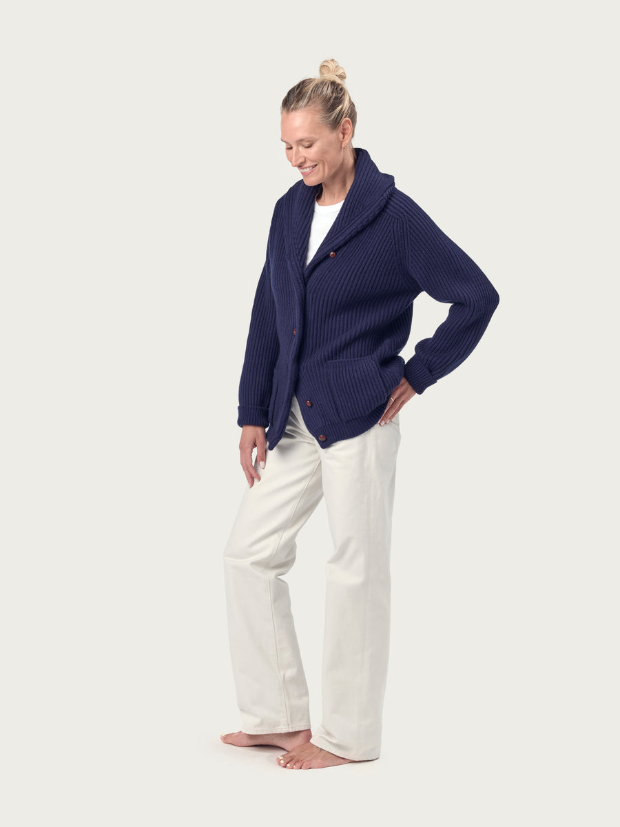 THE KENNEDY CARDIGAN | British Blue