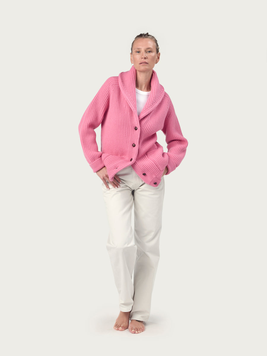 THE KENNEDY CARDIGAN | PARSONS PINK