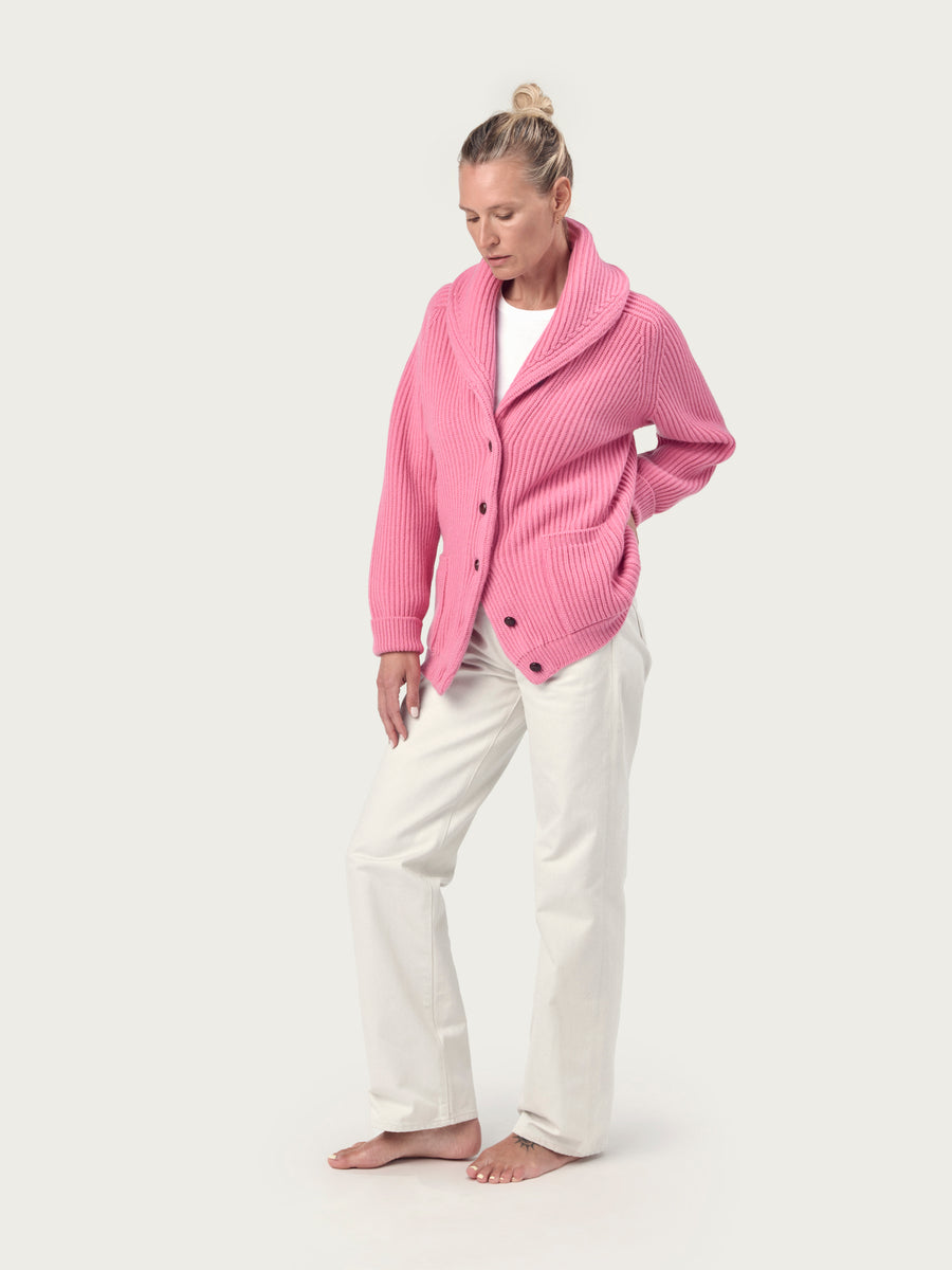 THE KENNEDY CARDIGAN | PARSONS PINK