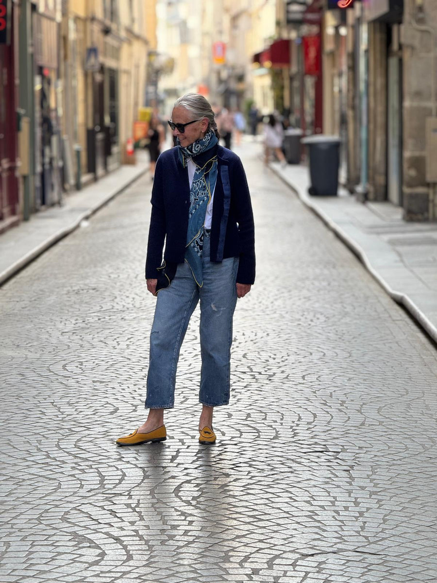 THE LINDA CARDIGAN | BRITISH BLUE