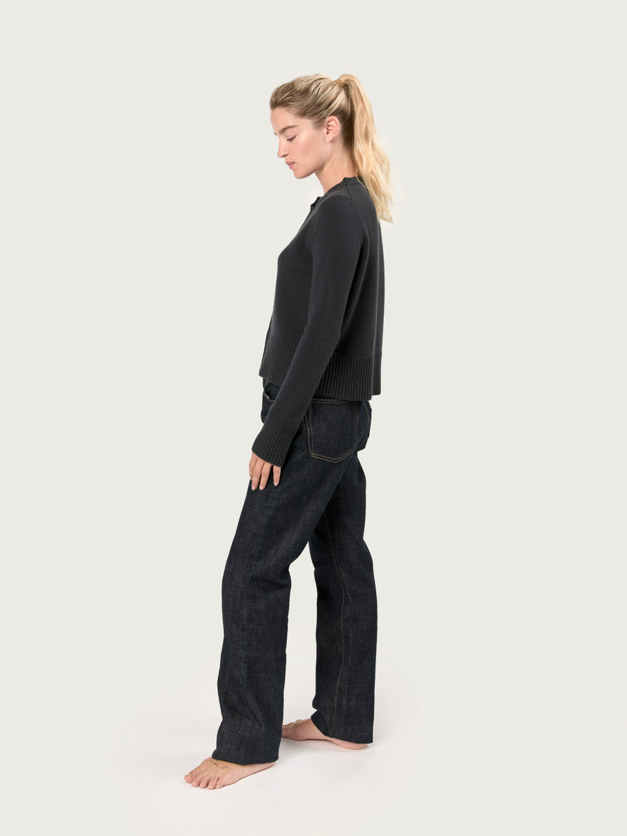 THE LINDA CARDIGAN | ASTRAKHAN