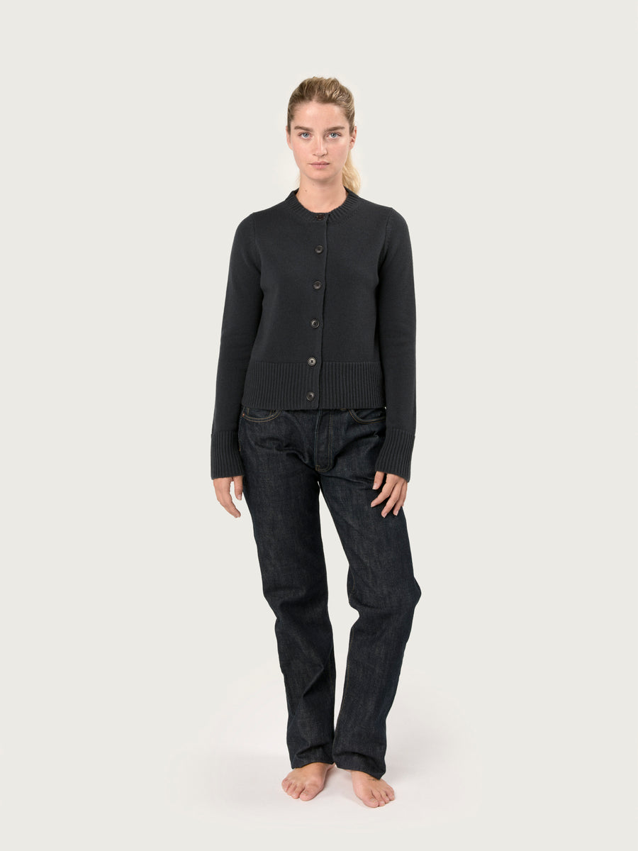 THE LINDA CARDIGAN | ASTRAKHAN