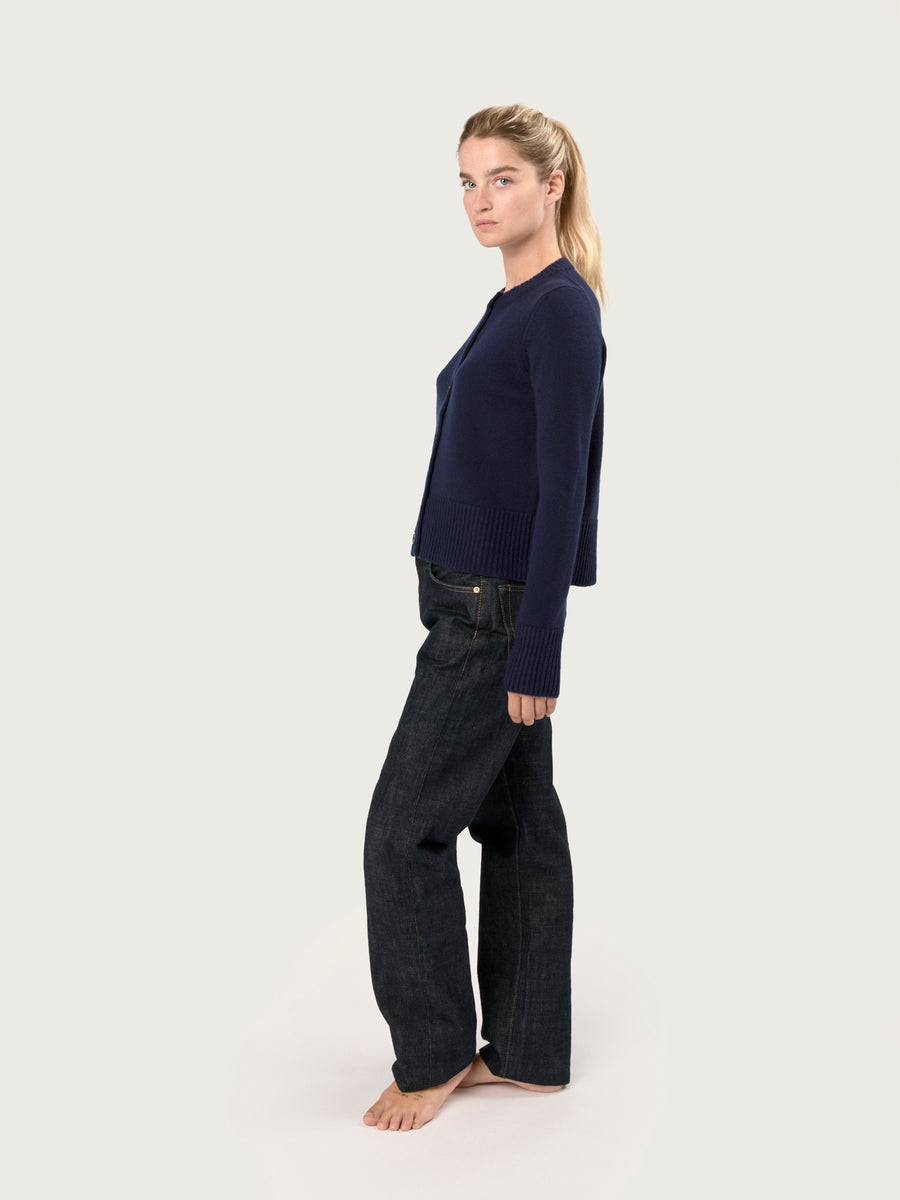 THE LINDA CARDIGAN | BRITISH BLUE