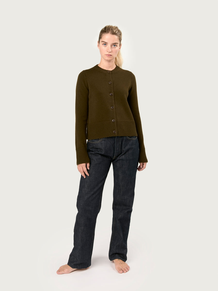 THE LINDA CARDIGAN | MILITARY
