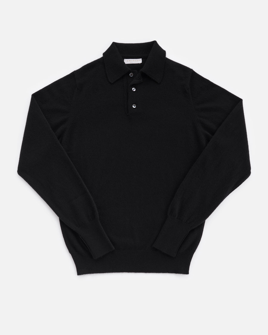 THE POLO SWEATER | BLACK