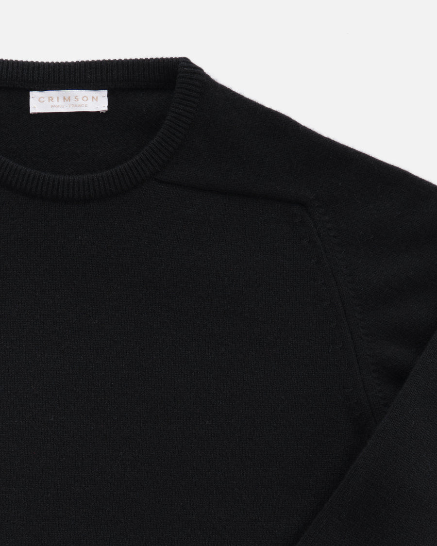 THE 4 PLY CREWNECK | BLACK