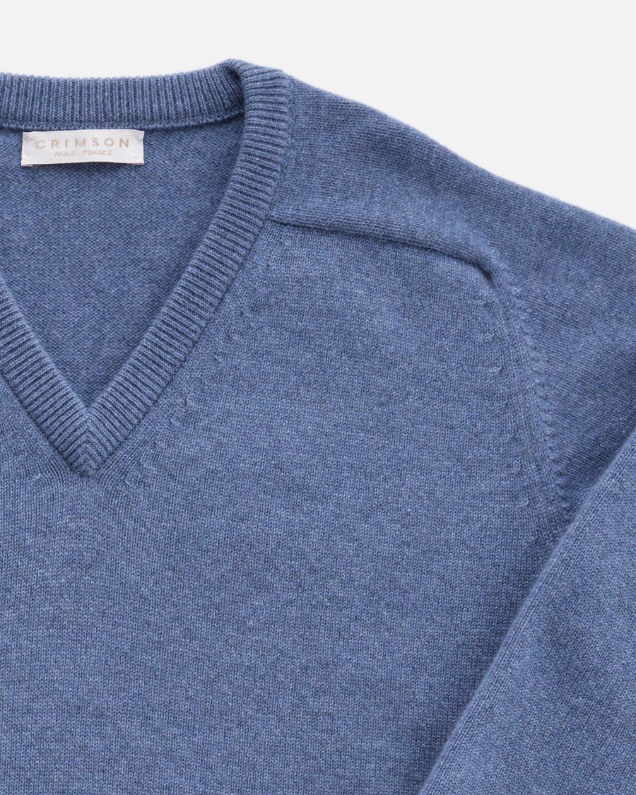 THE 4 PLY V-NECK | JEAN