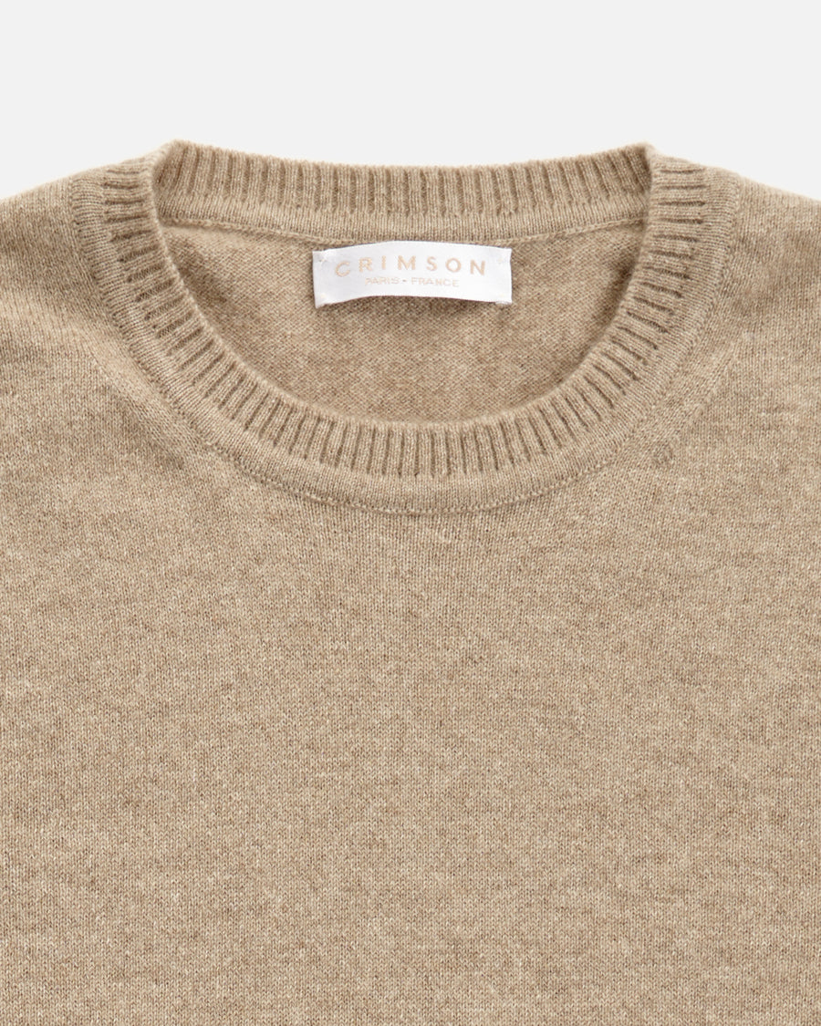 THE CLASSIC CREWNECK  | DARK NATURAL