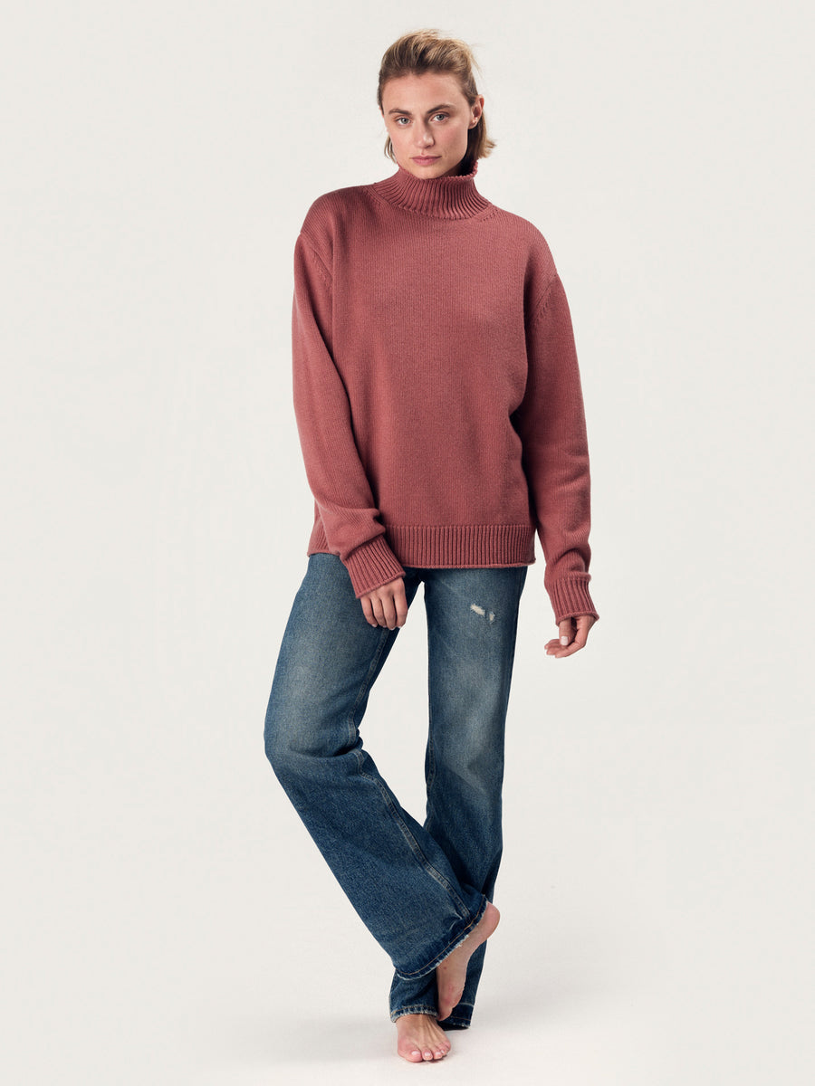 THE NICO ROLLNECK | DESERT ROSE
