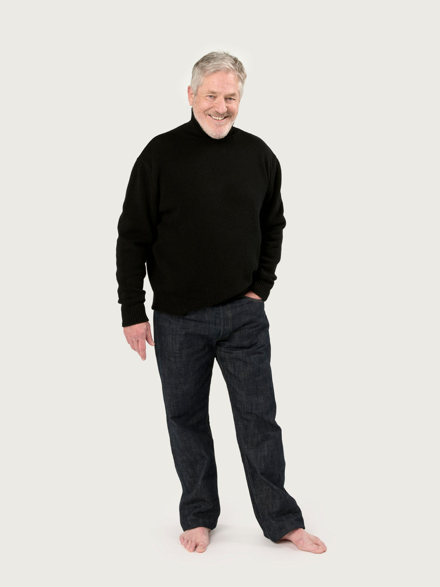 THE MEN'S NICO ROLLNECK | BLACK