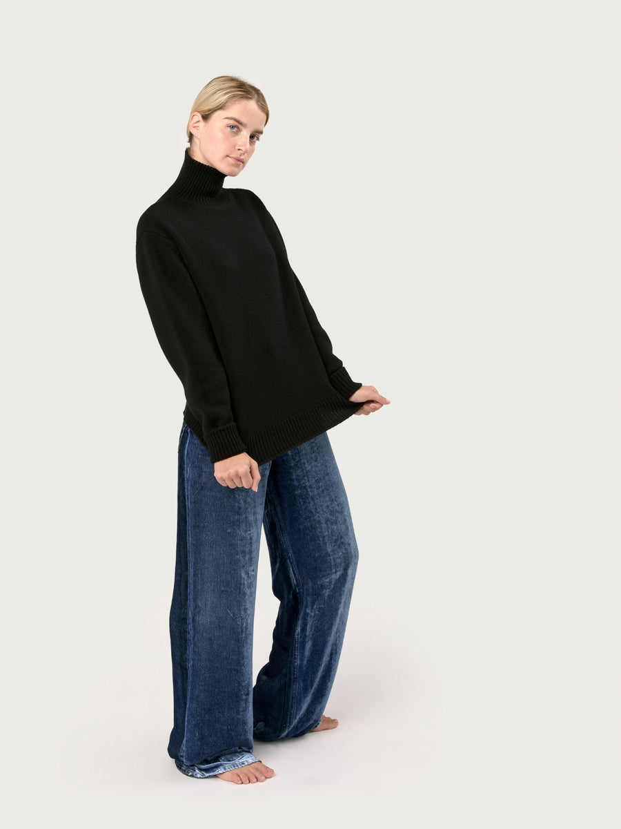 THE NICO ROLLNECK | BLACK