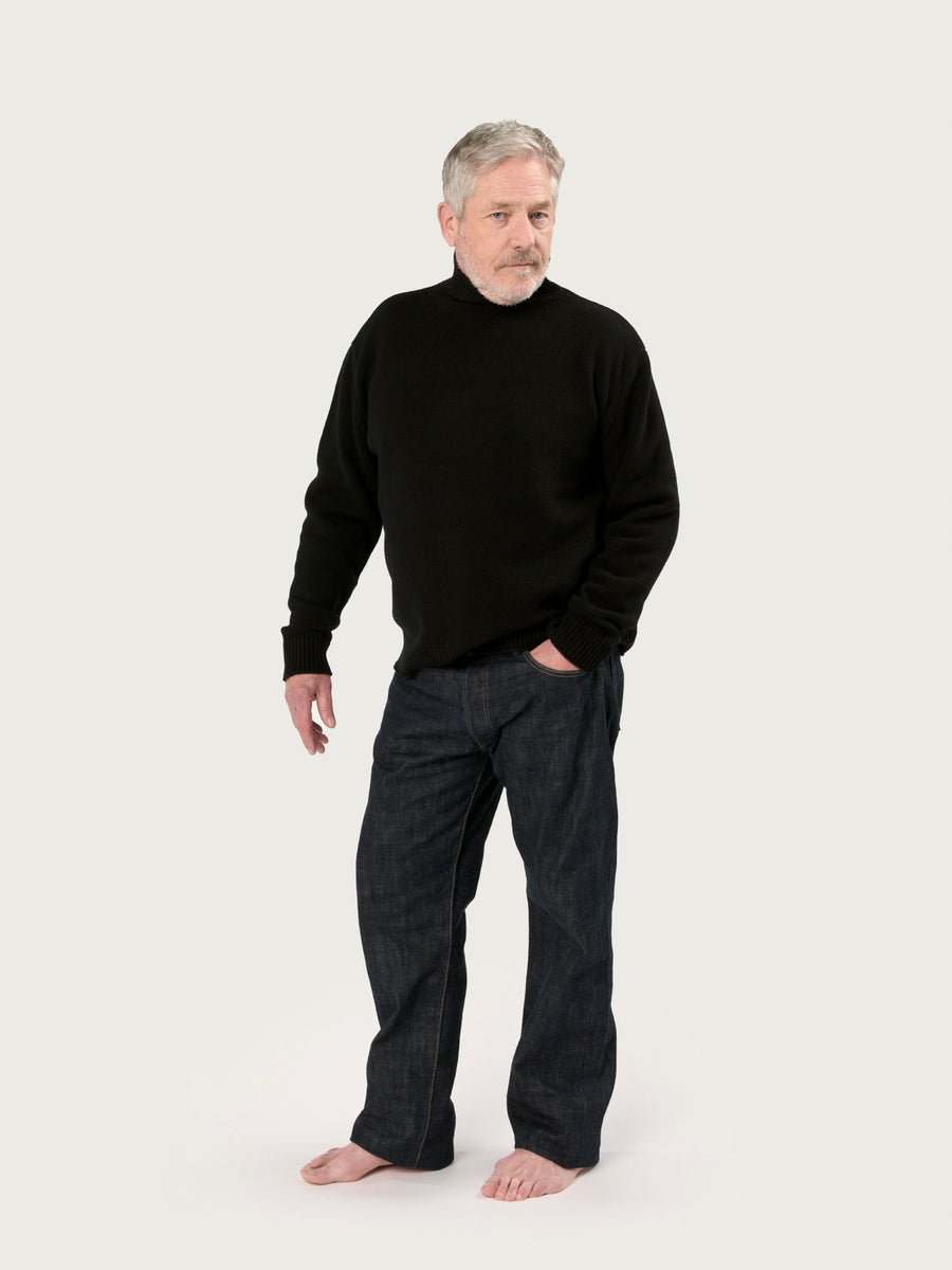 THE MEN'S NICO ROLLNECK | BLACK