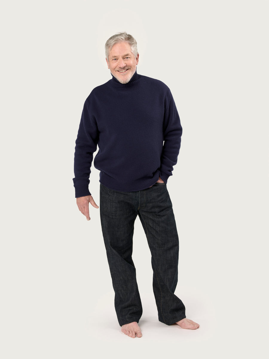 THE MEN'S NICO ROLLNECK | BRITISH BLUE