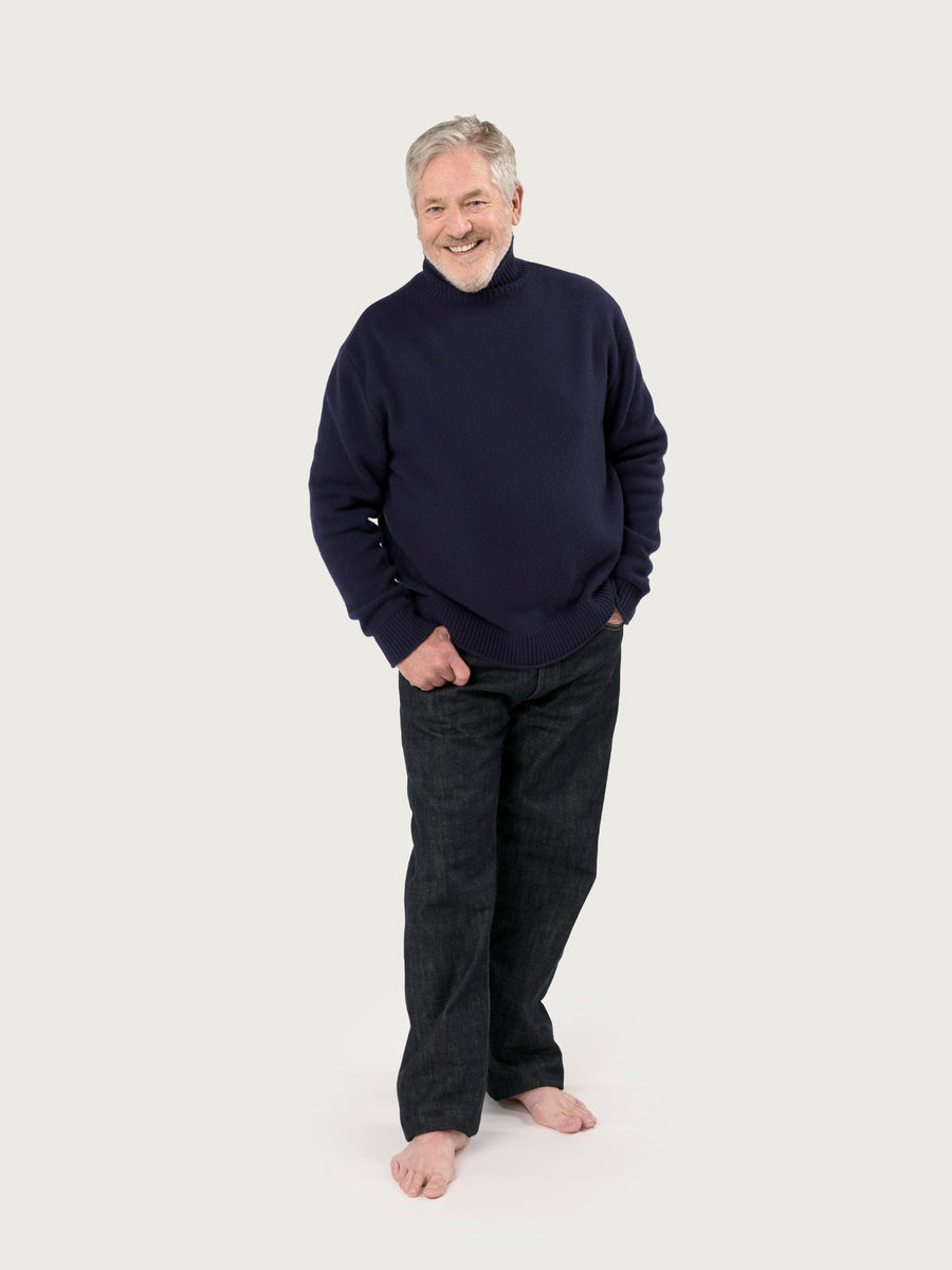 THE MEN'S NICO ROLLNECK | BRITISH BLUE
