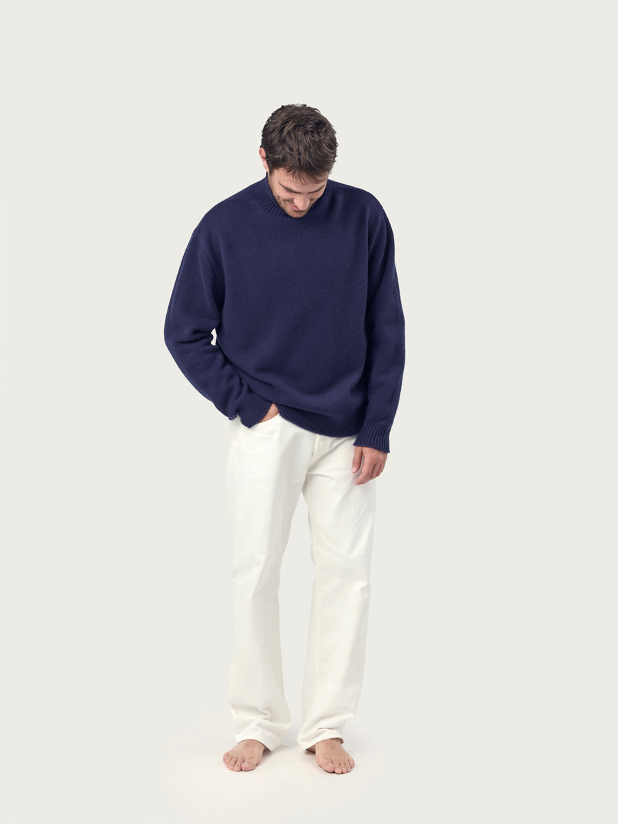 THE MEN'S NICO ROLLNECK | BRITISH BLUE