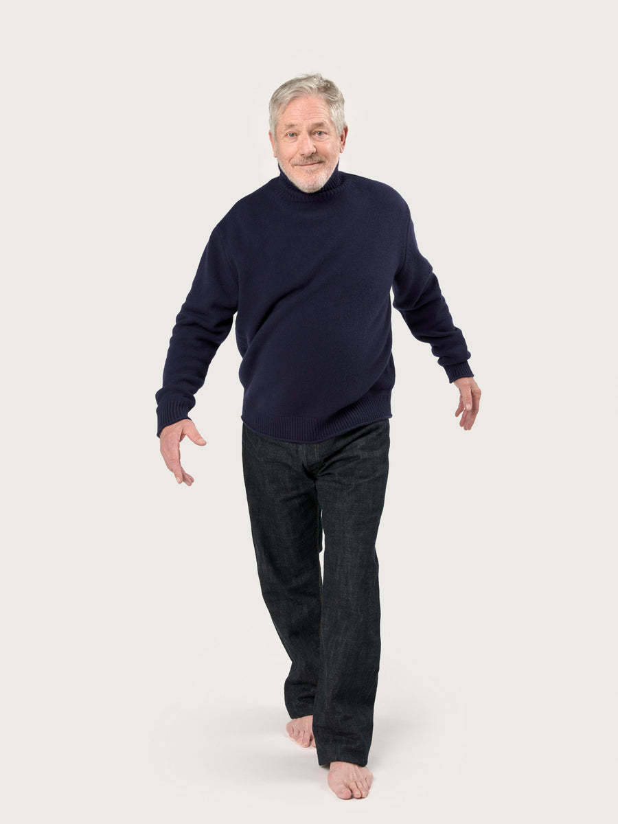 THE MEN'S NICO ROLLNECK | BRITISH BLUE