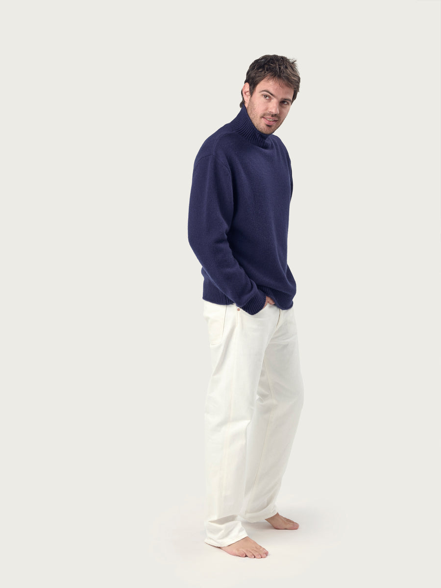 THE MEN'S NICO ROLLNECK | BRITISH BLUE