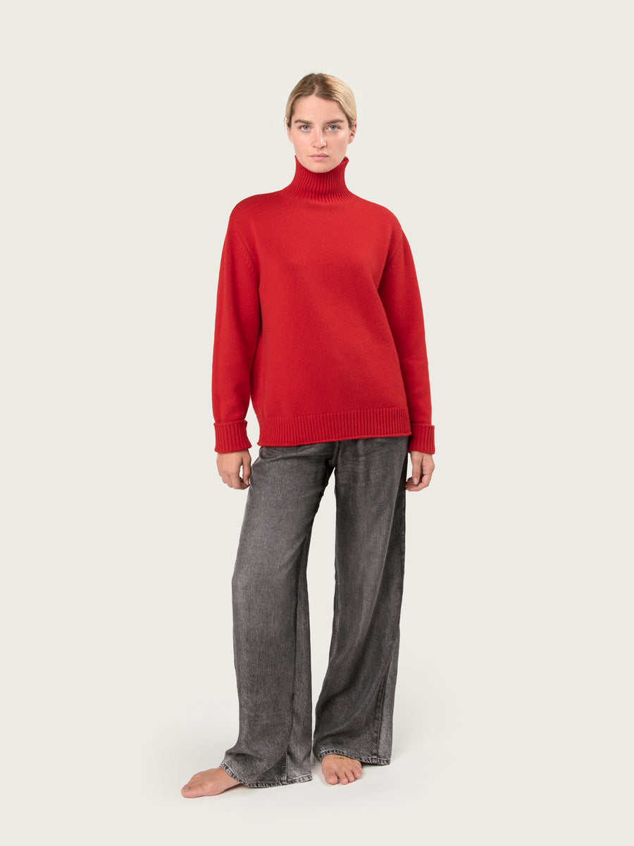 THE NICO ROLLNECK | CARDINAL