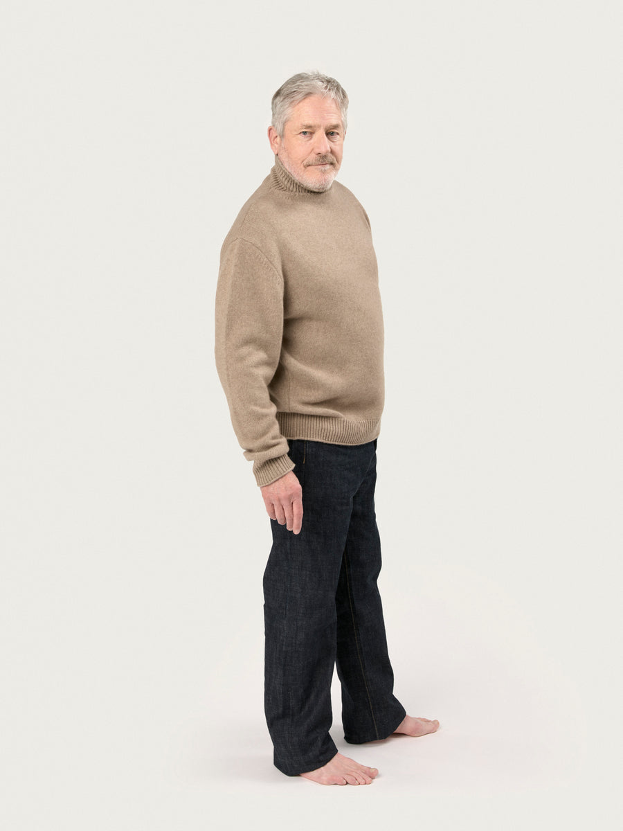 THE MEN'S NICO ROLLNECK | DARK NATURAL