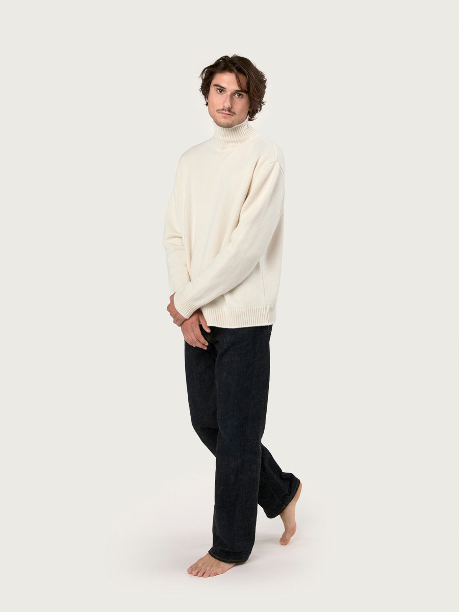 THE MEN'S NICO ROLLNECK | ICE WHITE