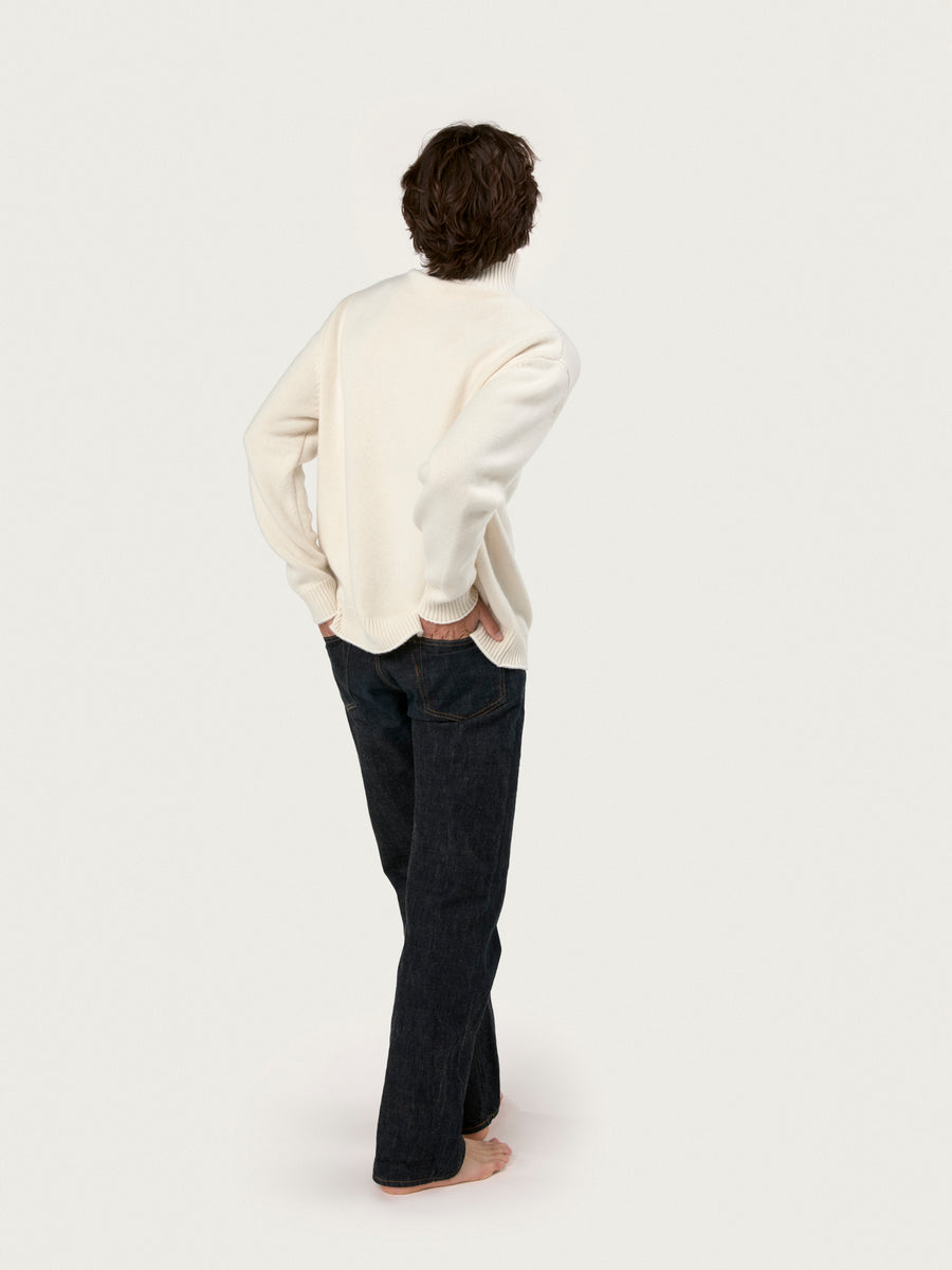 THE MEN'S NICO ROLLNECK | ICE WHITE