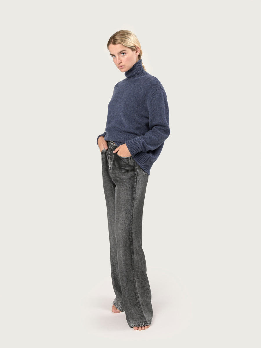 THE SILK PANT | BLACK JEAN