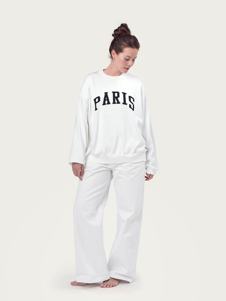 THE COTTON SWEATSHIRT | White