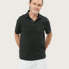 COTTON SHORT SLEEVE POLO | BLACK