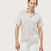 COTTON SHORT SLEEVE POLO | LIGHTGRAY