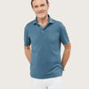 COTTON SHORT SLEEVE POLO | PETROLEUM
