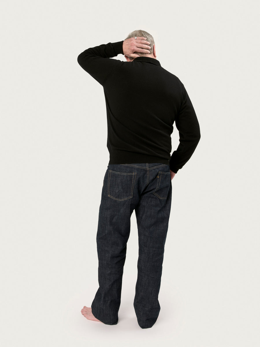 THE POLO SWEATER | BLACK