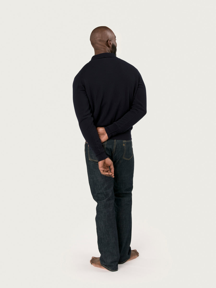 THE POLO SWEATER | NAVY