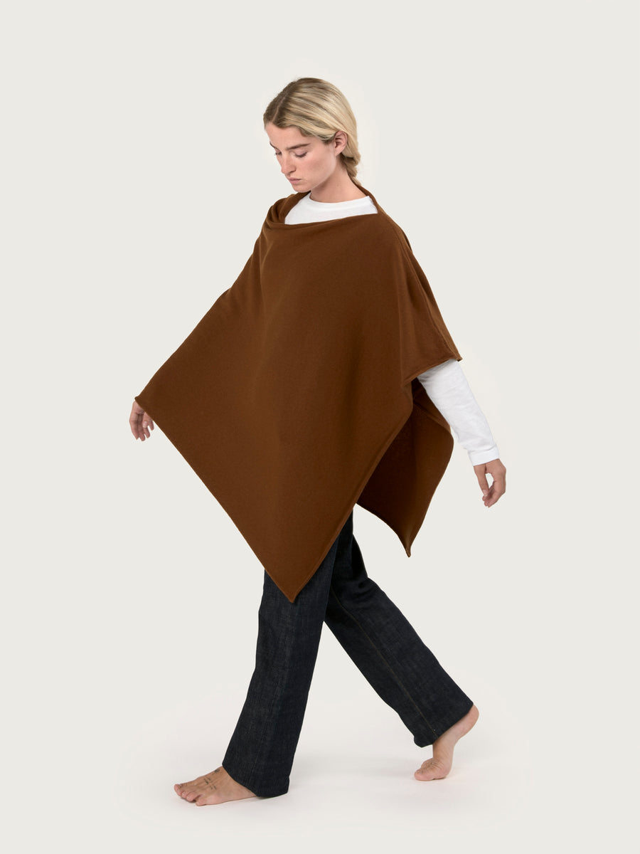 THE CLASSIC PONCHO | NUT BRITTLE