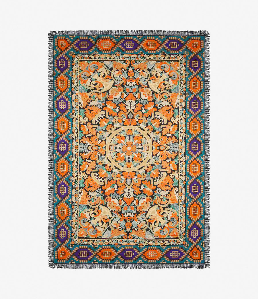 THE FRINGED SILK SCARF | PRUSSIAN KINGDOM