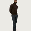THE CLASSIC ROLLNECK | DARK BROWN