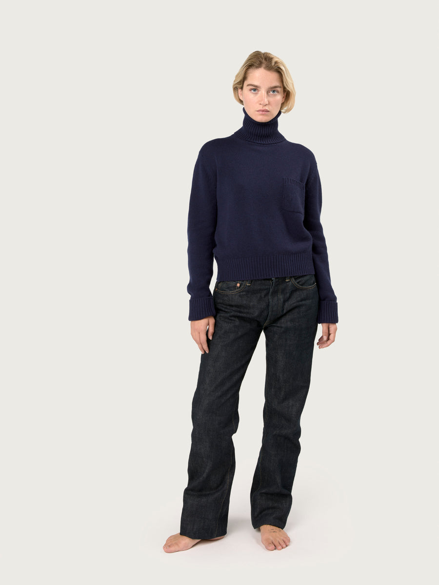 THE ROLLNECK POCKET | BRITISH BLUE