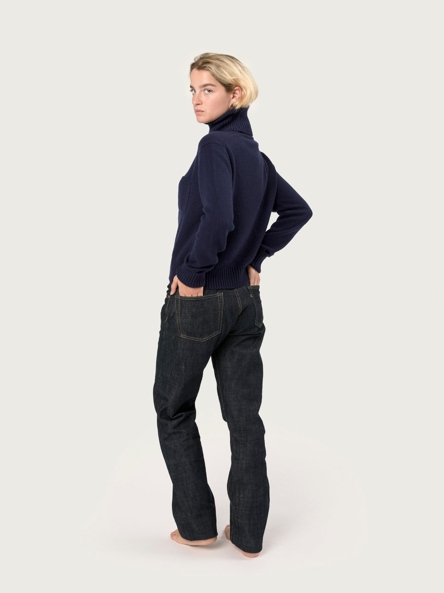 THE ROLLNECK POCKET | BRITISH BLUE
