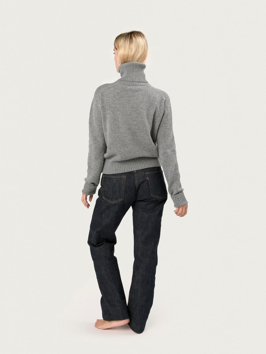 THE ROLLNECK POCKET | FLANNEL GREY