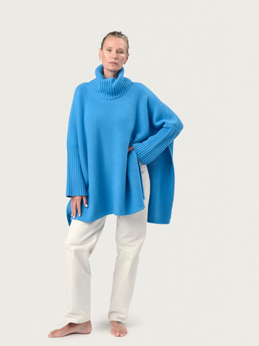 THE 12 PLY ROLLNECK PONCHO | Azores