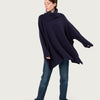 THE 12 PLY ROLLNECK PONCHO | BRITISH BLUE