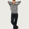 THE RUDY CREWNECK | GREY FLANNEL