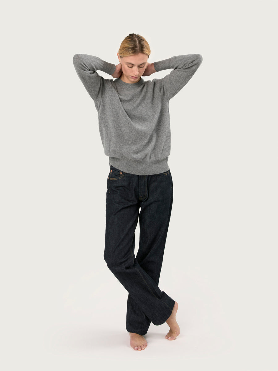THE RUDY CREWNECK | GREY FLANNEL