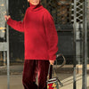THE 6 PLY BIG ROLLNECK | RUSSET RED