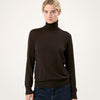 THE SUPER LIGHT ROLLNECK SWEATER | DARK BROWN