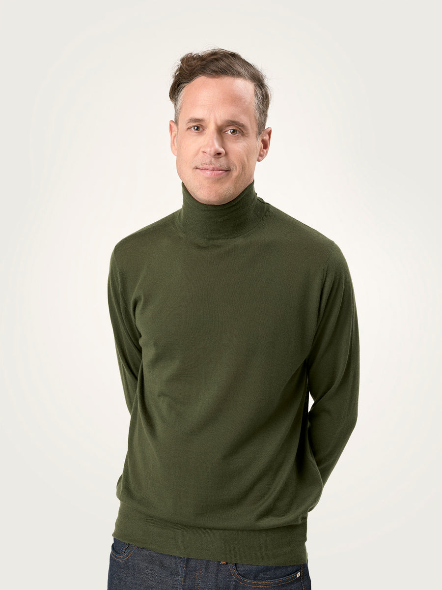 THE MEN'S SUPER LIGHT ROLLNECK SWEATER | FERN